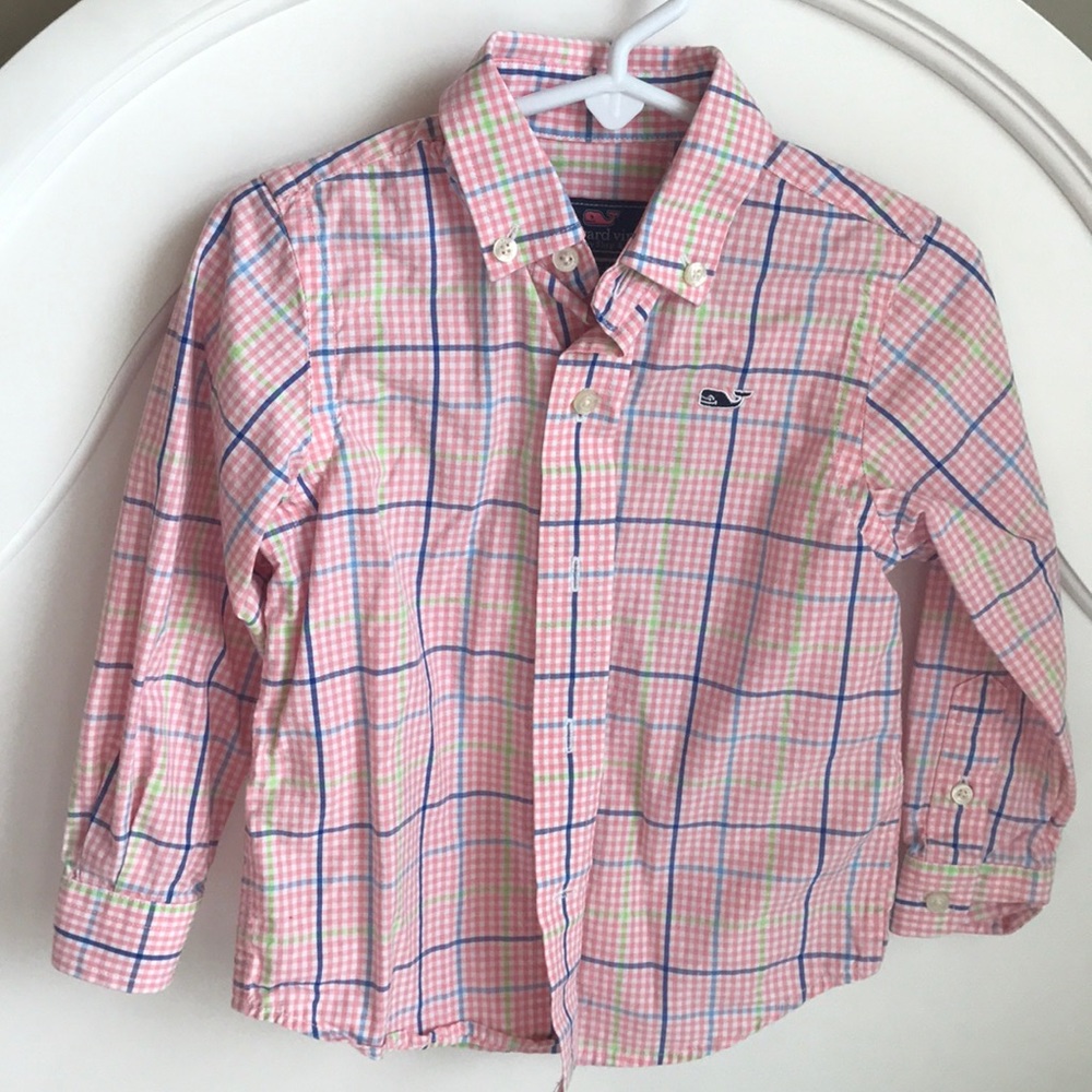 Vineyard Vines 2T Button Down Pink